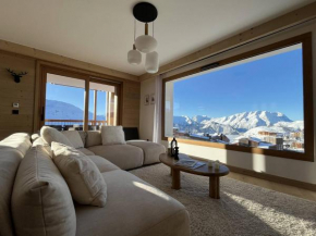 Alpe d'Huez Houses - Panoramique 4 chambres, sur piste avec piscine L-Alpe D-Huez